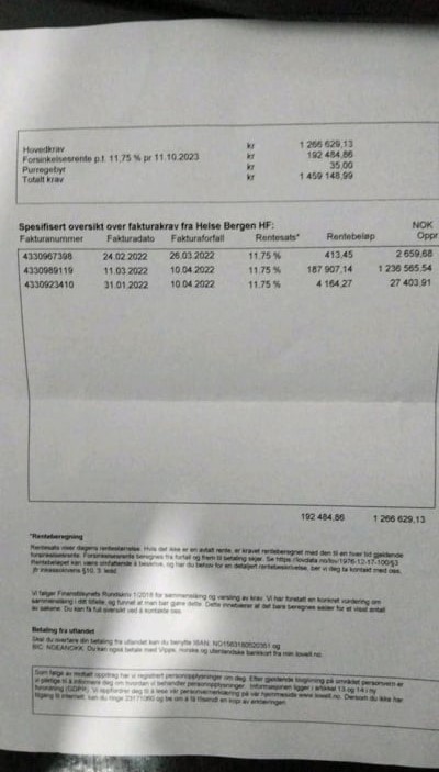 O femeie trebuie să plătească peste 100.000 de euro pentru servicii medicale