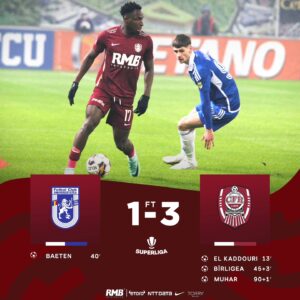 Kamara, accidentat grav în CFR Cluj - Paksi, rămâne pe bancă mai multe luni