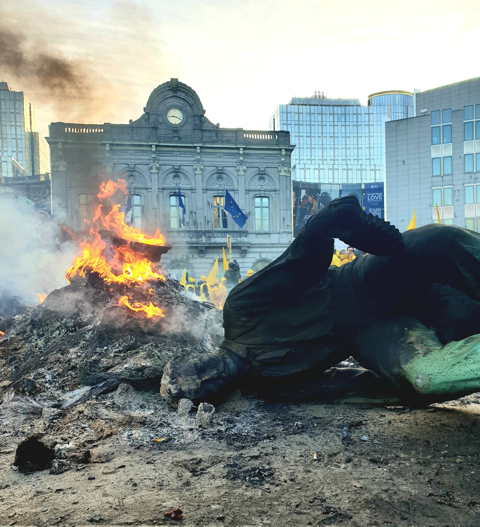 Bruxelles, protest fermieri