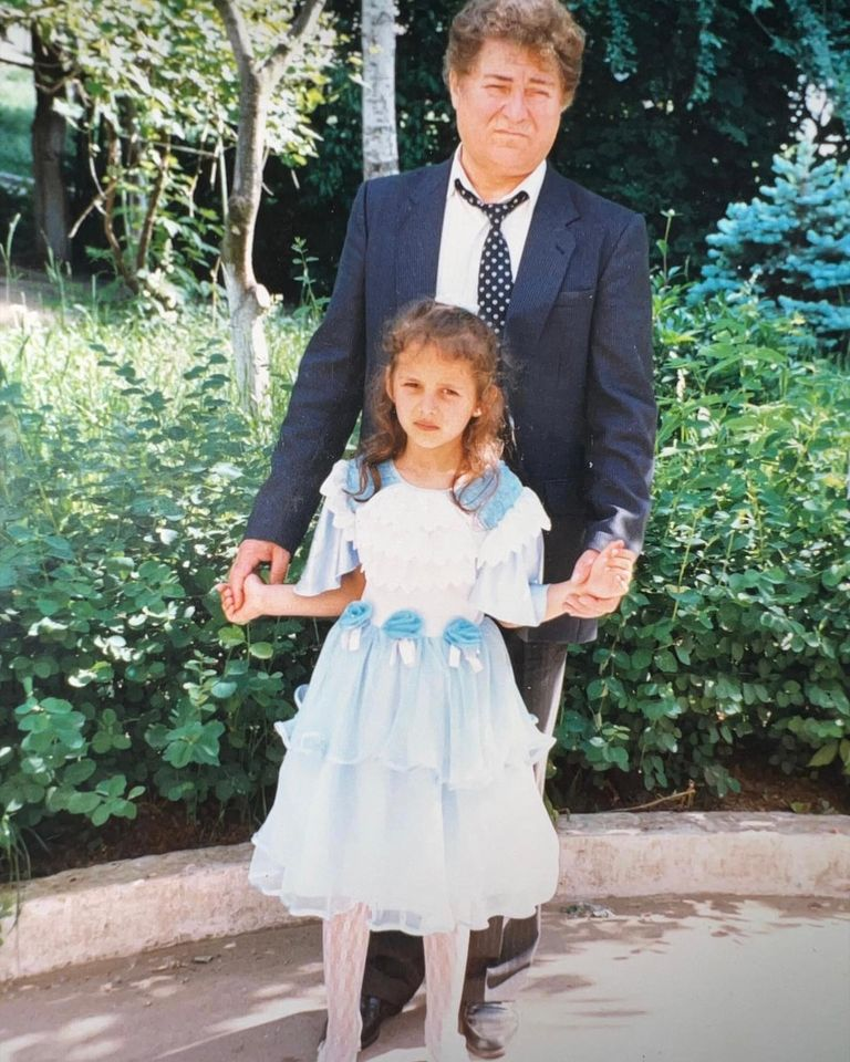 Nicolae Sulac, cu fiica Doina