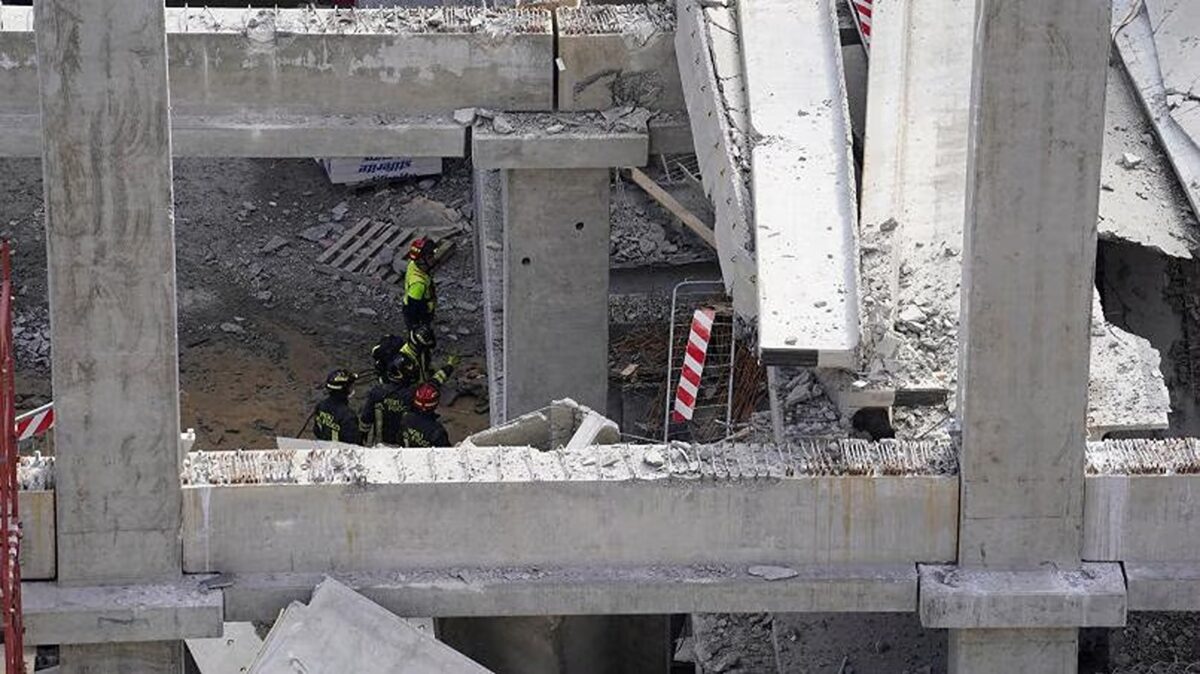 Accident grav de muncă în Italia. O placă de beton s-a prăbușit peste muncitori