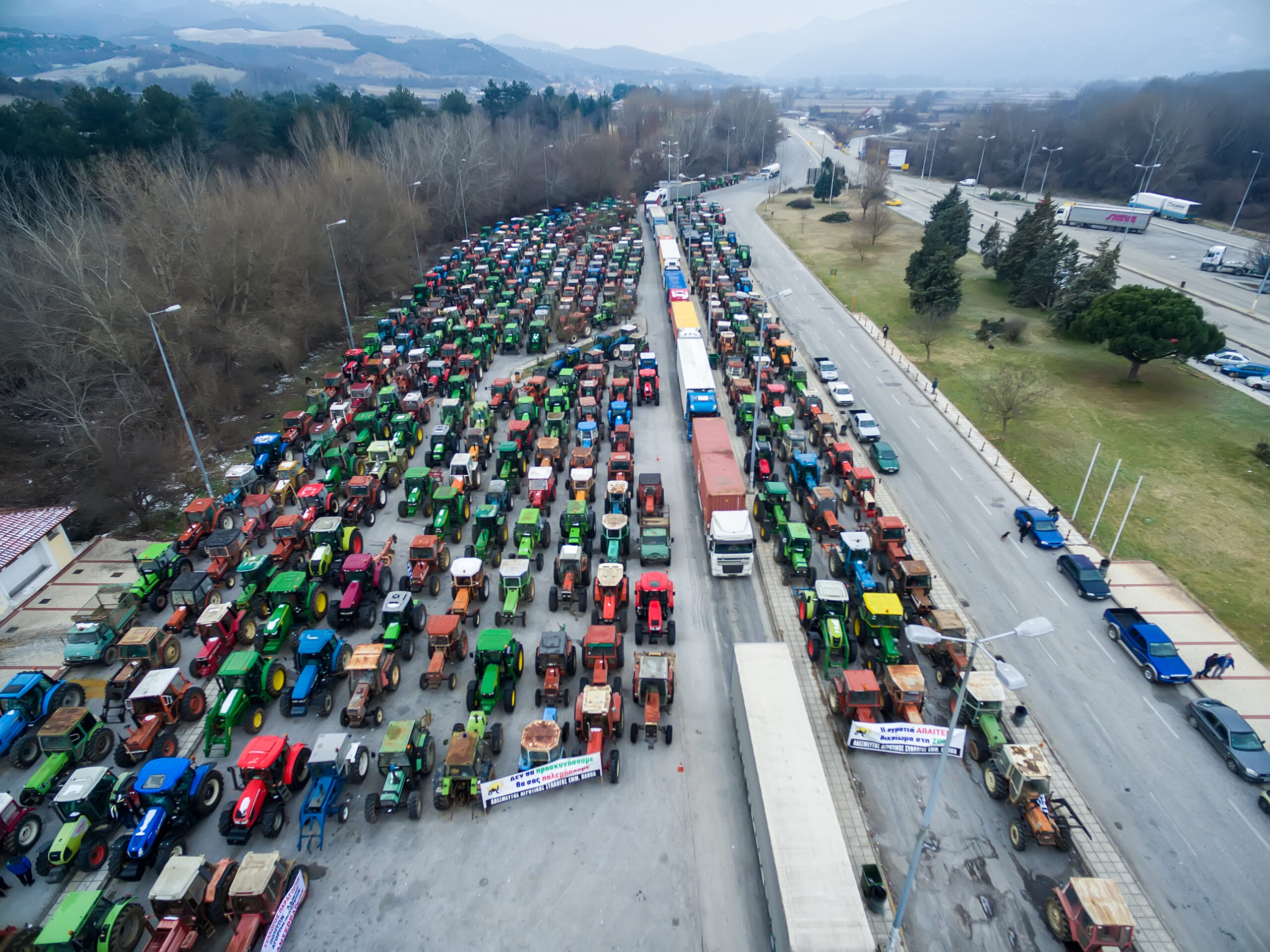 Protestul fermierilor din Bulgaria a blocat circulația. 