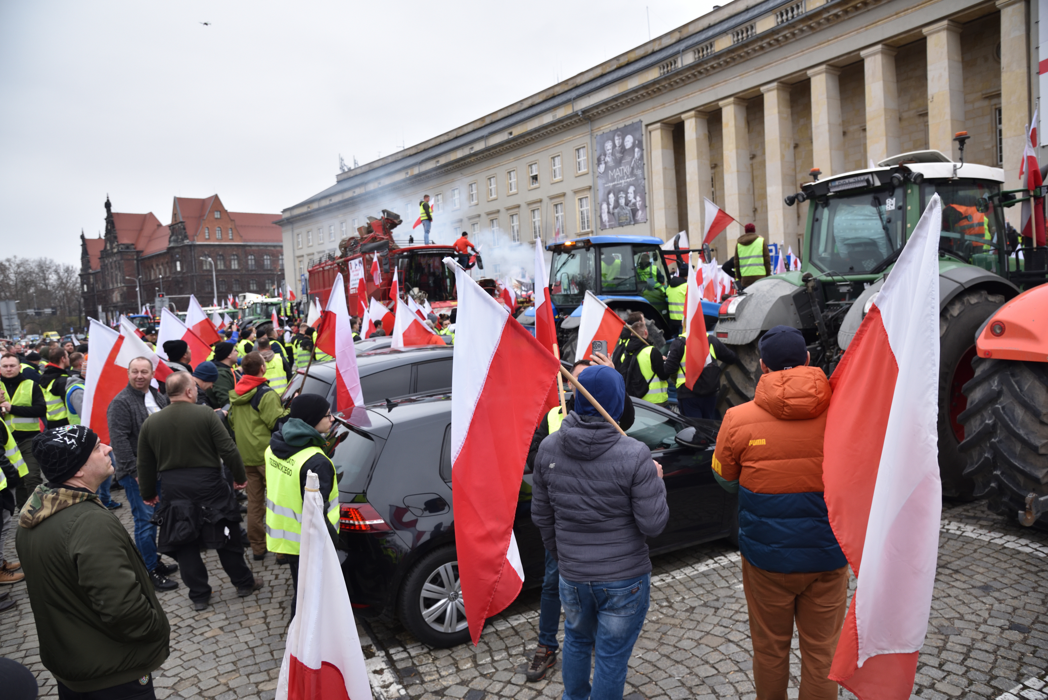 Fermierii polonezi, la protest. Sursa Foto - Dreamstime 