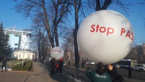 Un protest cu aer pro-rusesc