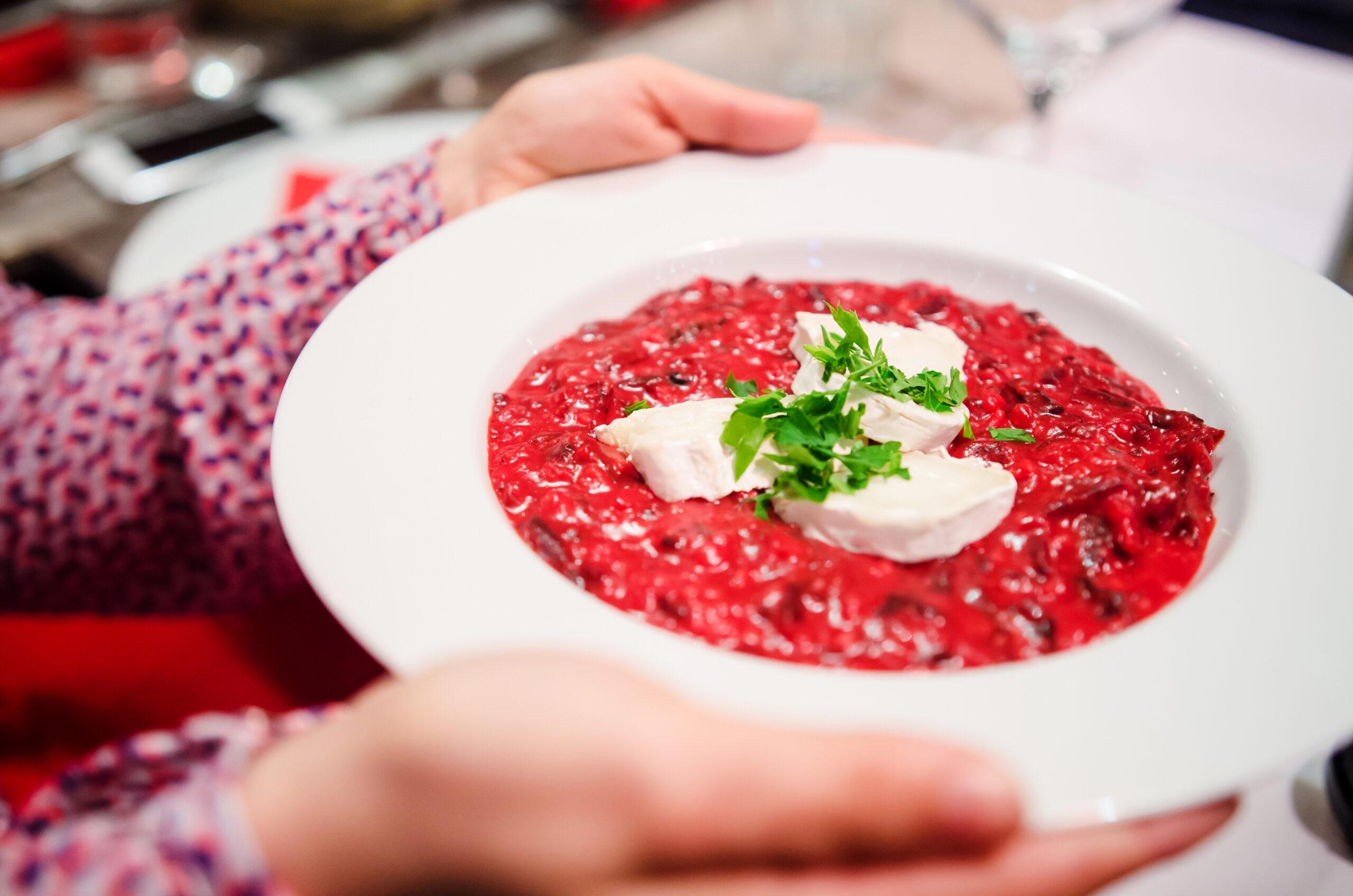 Risotto cu sfeclă roșie