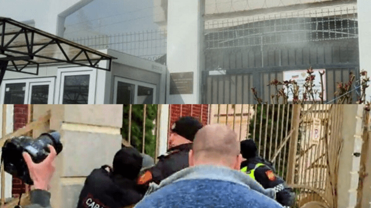 Un moldovean mascat a vrut să dea foc secției de votare de la Ambasada Rusiei la Chișinău
