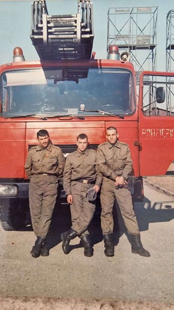Ștefan Popescu în uniforma de militar