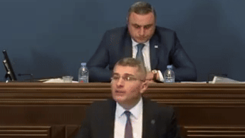 Bătăie în Parlamentul din Georgia