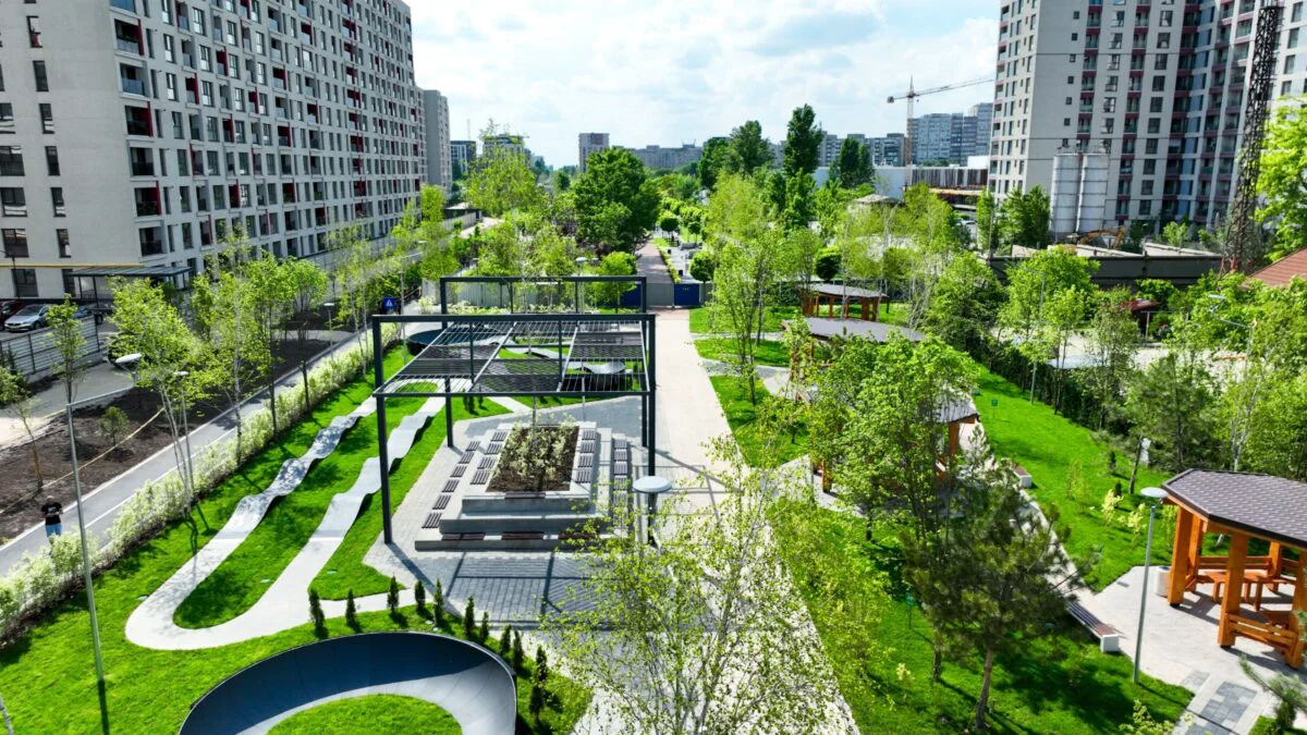 Parcul Liniei, faza II, a fost inaugurat. Are pădure urbană și spații speciale pentru munca remote