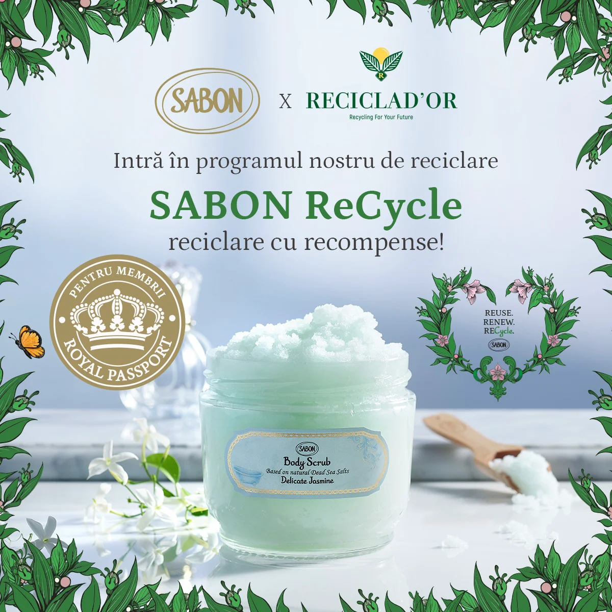 SABON ReCycle, în parteneriat cu RECICLAD'OR, intră în programul nostru de reciclare cu recompense
