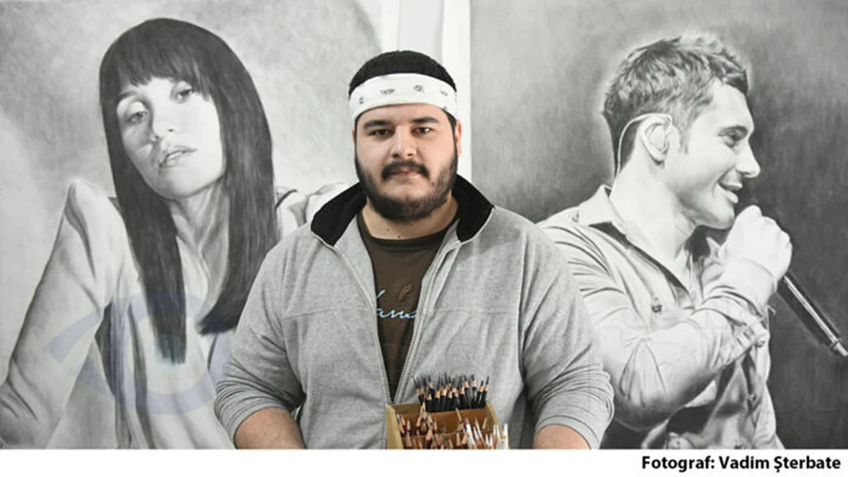 Un tânăr din Soroca creează picturi hiper-realiste. Primele portrete realizate, Irina Rimes și Dan Bălan, urmează Smiley