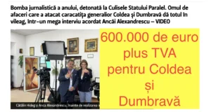 Coldea și Dumbravă, 720.000 euro pentru "optimizarea" sentinței lui Cătălin Hideg. Interviu la Realitatea