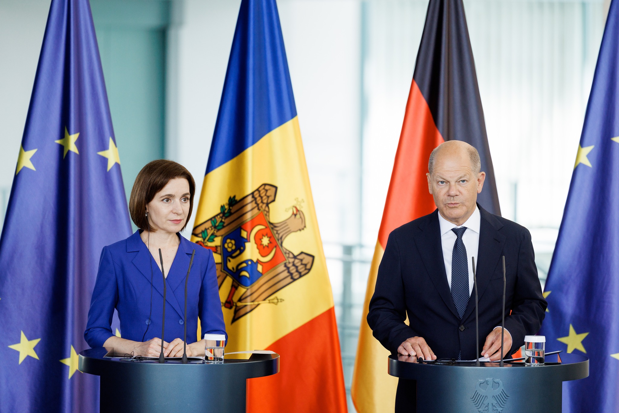 Maia Sandu, la Berlin: „Germania, un puternic și important aliat al R. Moldova în drumul spre UE”