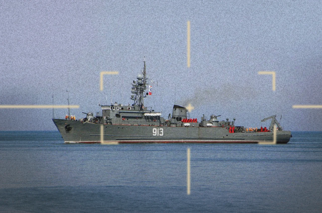 Marina ucraineană anunță distrugerea unei nave miniere ruse în Marea Neagră