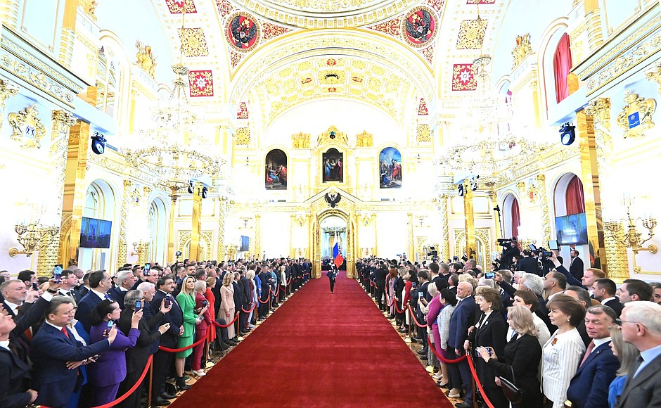 Ceremonia depunerii jurământului - Vladimir Putin. Foto: http://en.kremlin.ru/