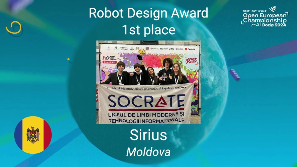Liceeni din Republica Moldova, locul 1 la Campionatul European de robotică