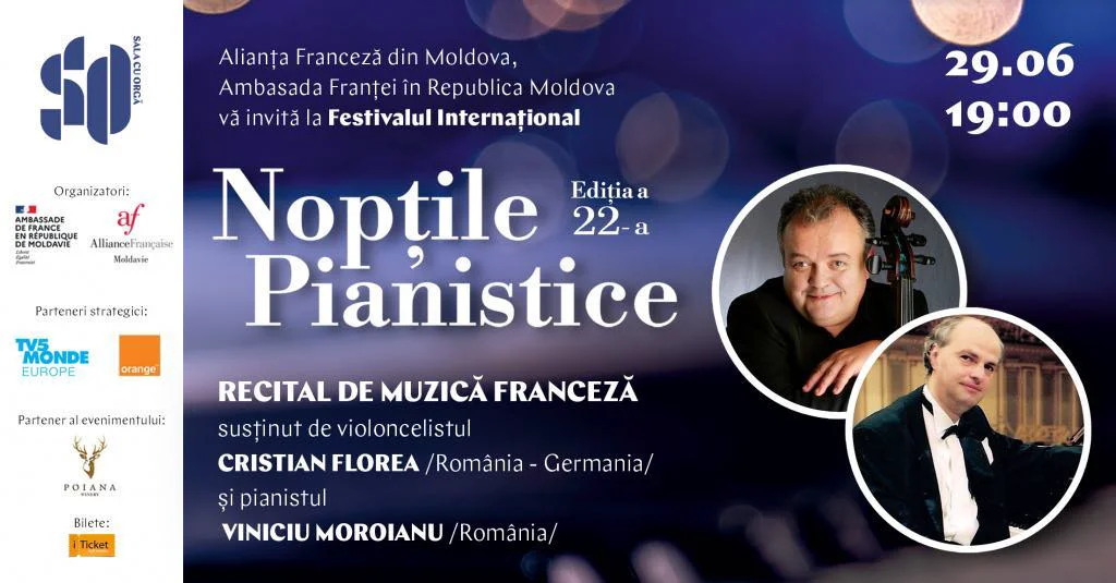„Nopțile pianistice” din Republica Moldova, un festival al virtuoșilor lumii, veniți peste Prut