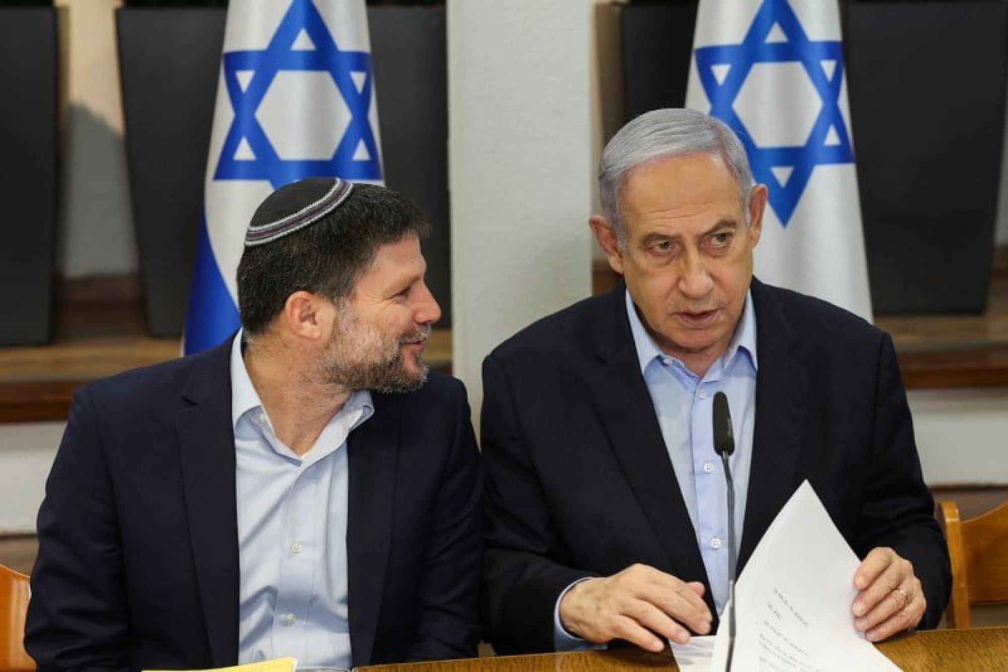 Benjamin Netanyahu și Bezalel Smotrich 