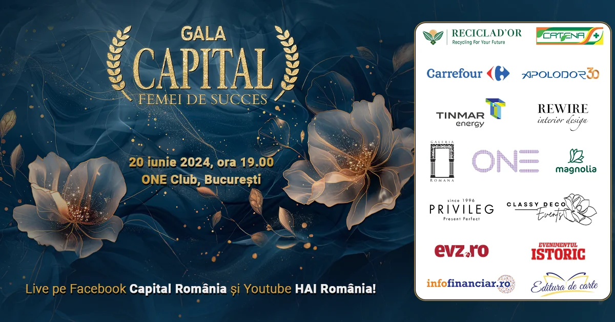 Cele mai puternice femei din România, premiate la  Gala Capital Femei de Succes 2024