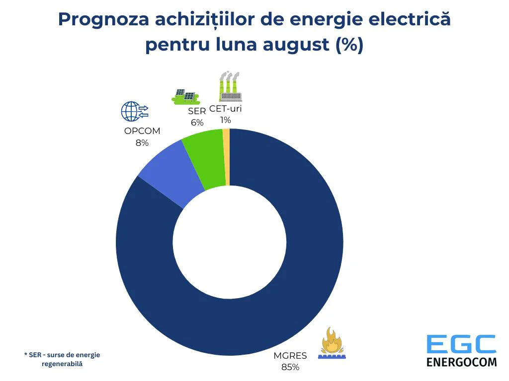 Prognoza achizițiilor de energie electrică