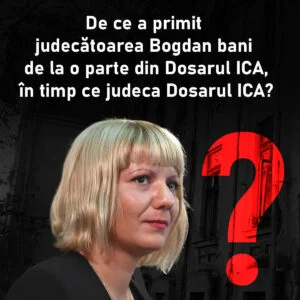 Camelia Bogdan, somată public de GIP. Ar fi încasat ilegal bani de la Ministerul Agriculturii, în timp ce judeca Dosarul ICA