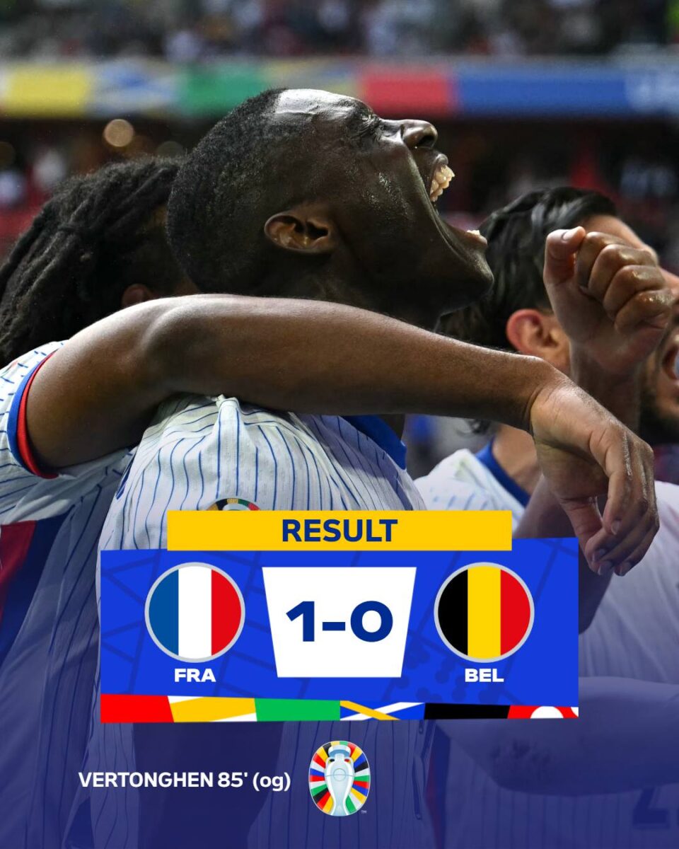 Euro 2024. Franța a eliminat Belgia, cu un gol norocos, marcat în final