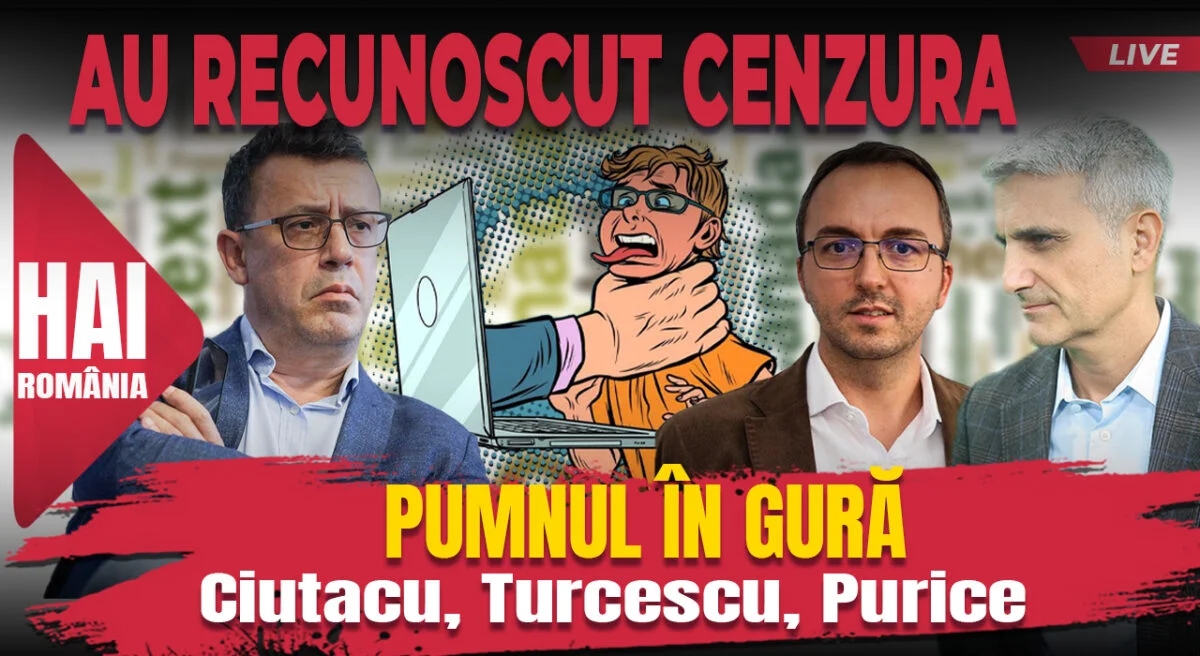 Pumnul în gură. Hai live cu Turcescu de la 12:00