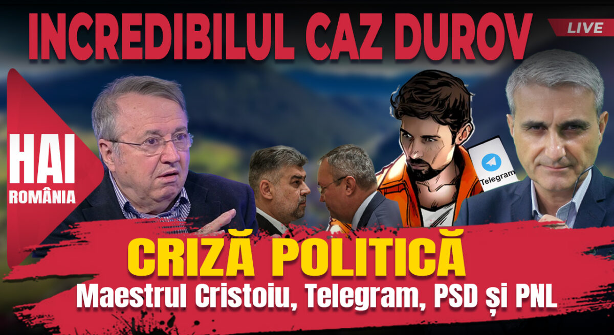 Criza politică. Hai live cu Turcescu de la ora 12:00