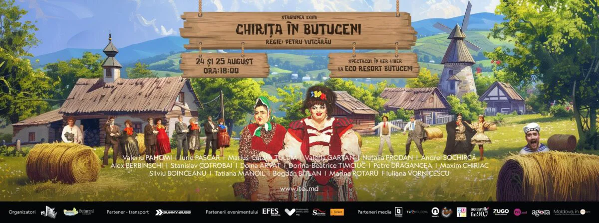 Chirița lui Vasile Alecsandri și-a anunțat comedia, în aer liber, la Orheiul Vechi. Surpriza Teatrului „Eugène Ionesco”