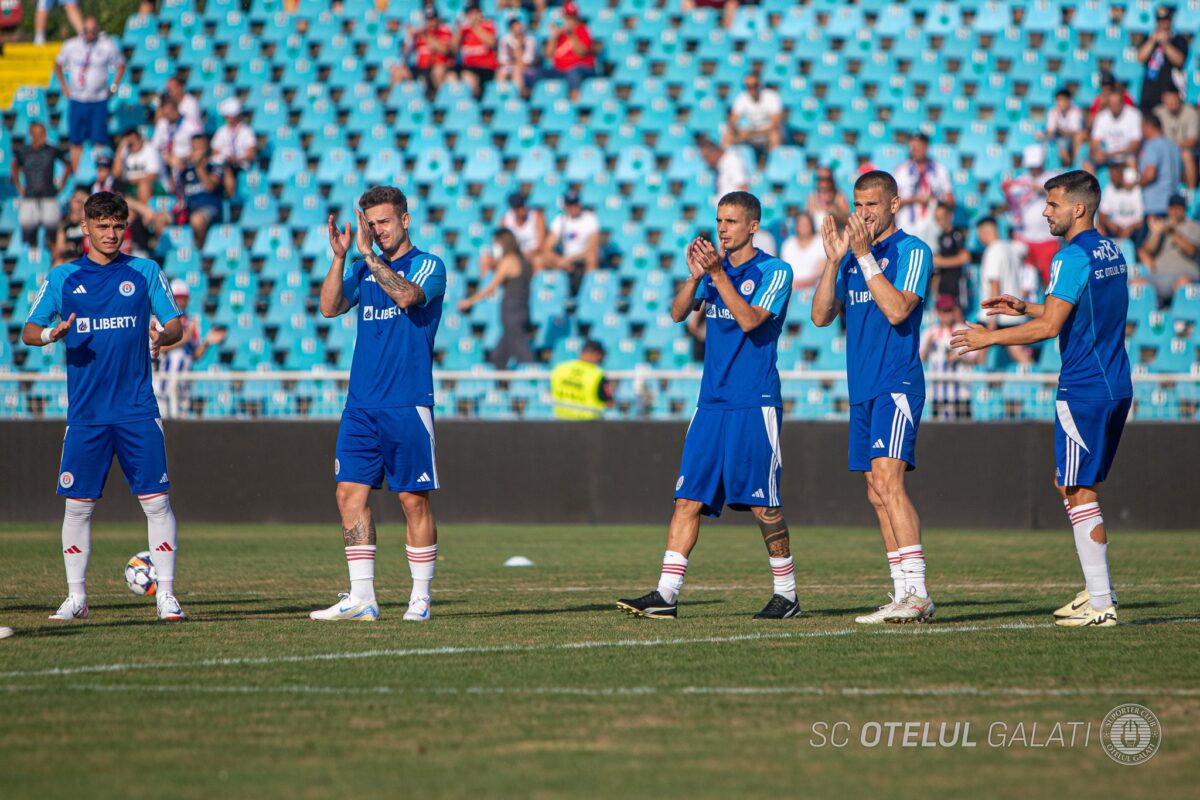 Superliga. FC Hermannstadt, învinsă de Oţelul Galați. Echipa lui Dorinel Munteanu, pe primul loc