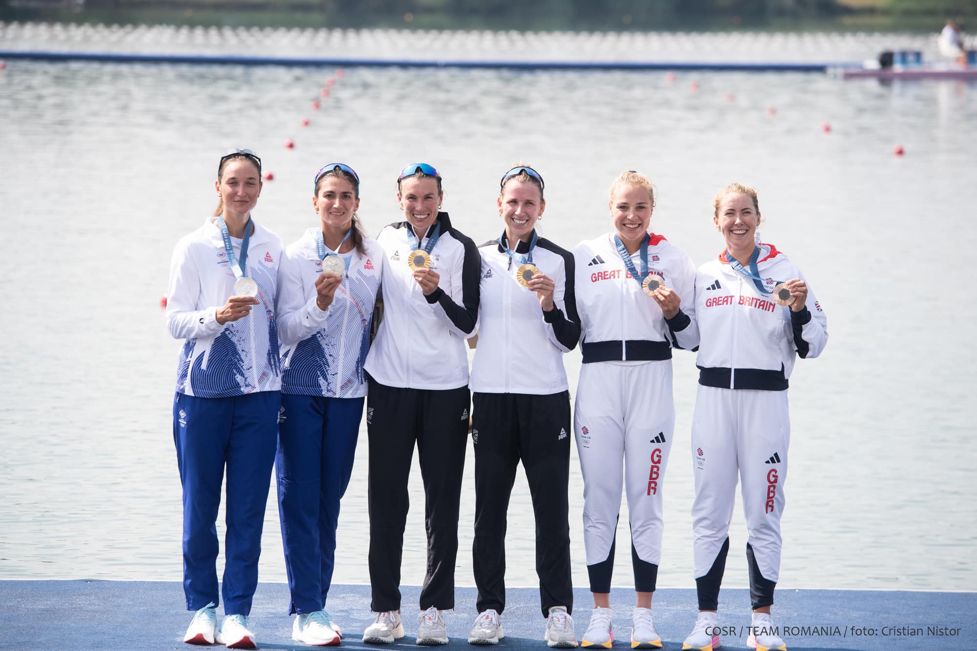 Podiumul olimpic la proba feminin de vâsle