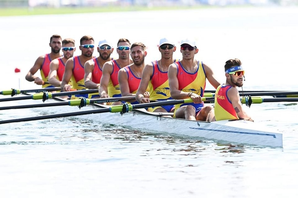 Echipa de canotori a României clasată pe locul cinci