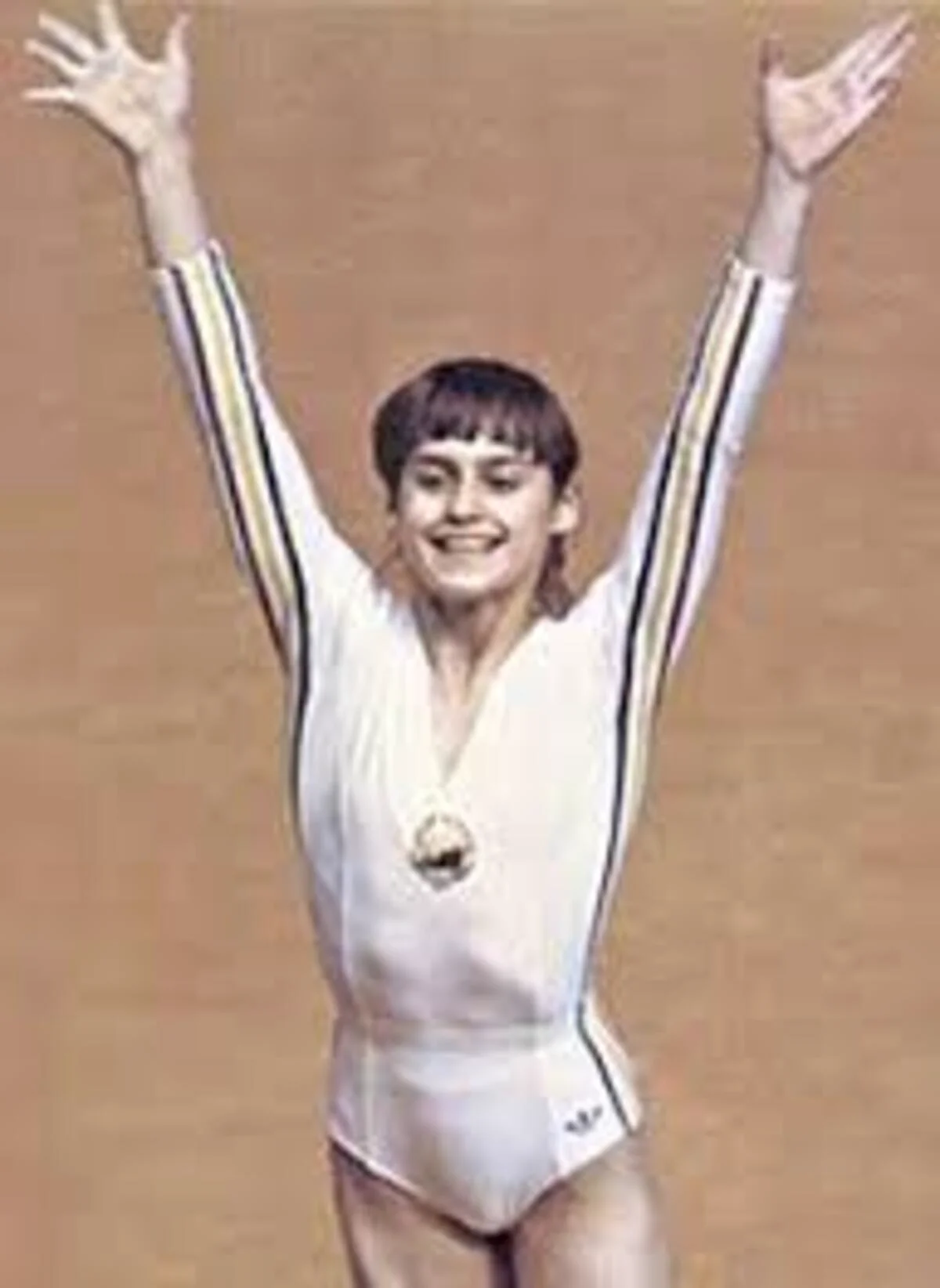 Nadia Comăneci în 1976. Sursă foto-wikipedia