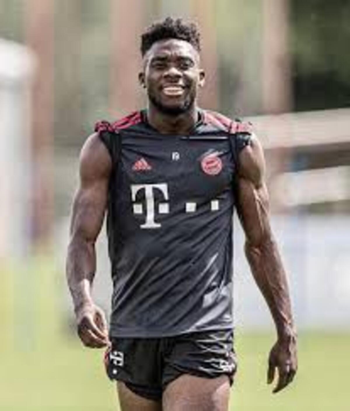 Alphonso Davies la antrenamente. Sursă foto- facebook