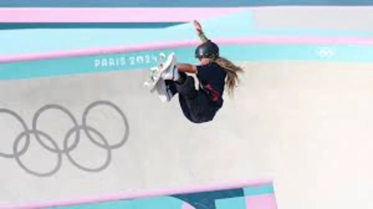 Sky Brown performând la Paris. Sursă foto- Paris 2024