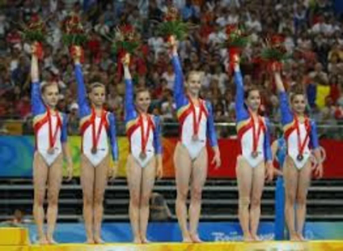 Gimnaste la Jocurile Olimpice din 2008. Sursă foto- wikipedia