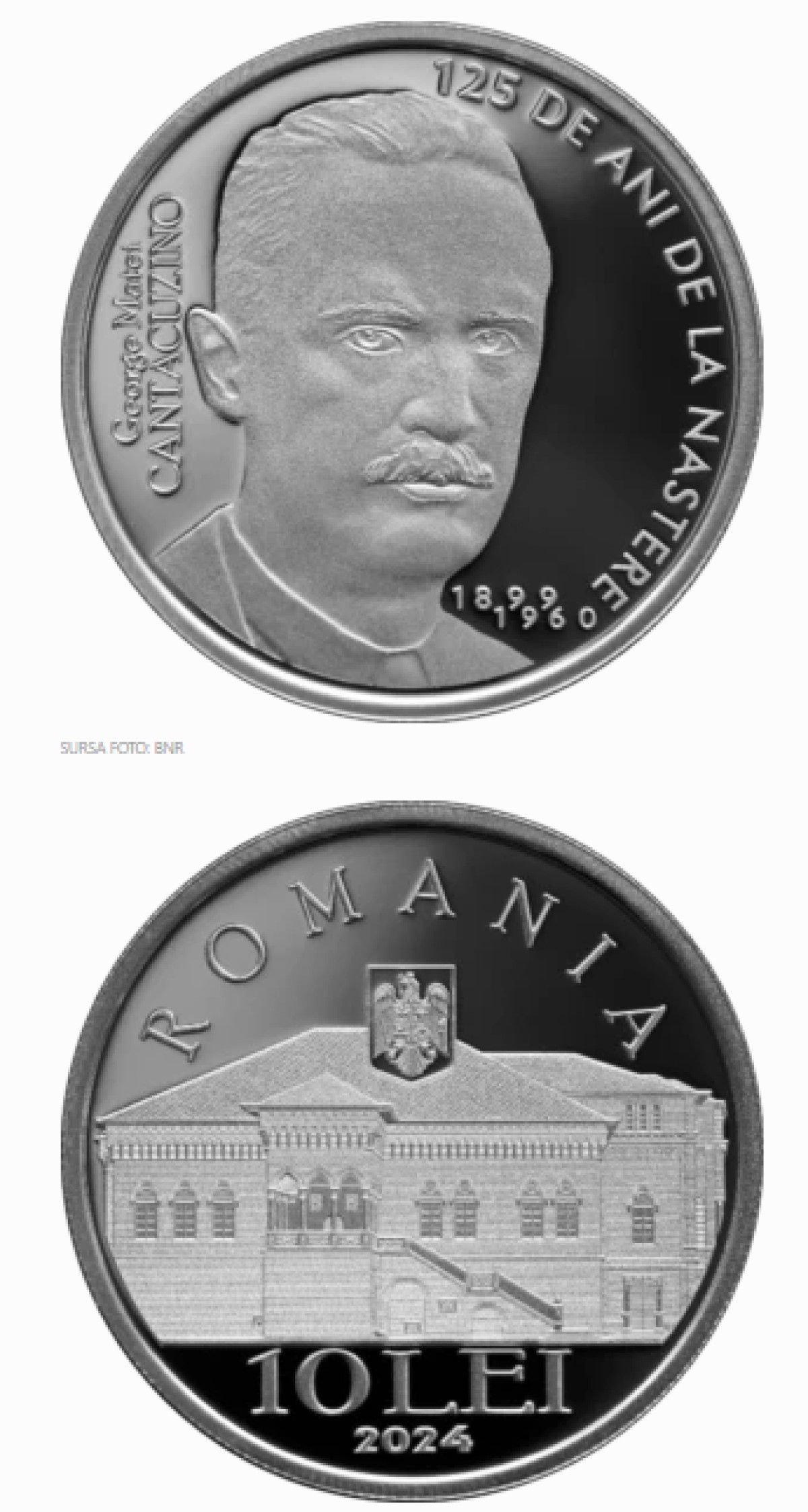 Moneda dedicată arhitectului George Matei Cantacuzino