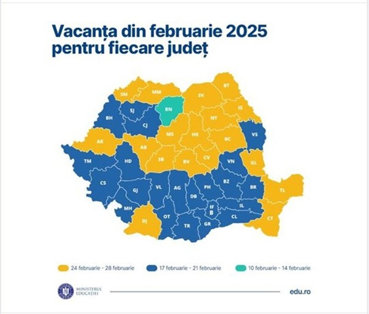 Vacanta februarie 2025