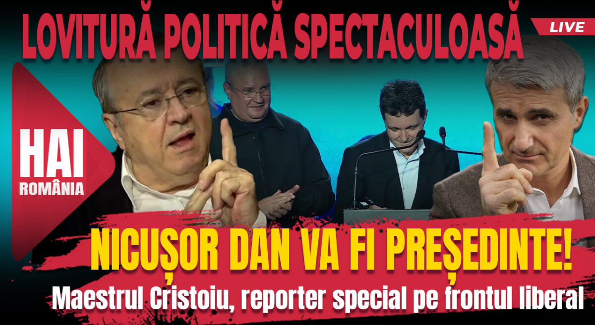 Hai live cu Turcescu la 12. Nicușor Dan va fi președinte