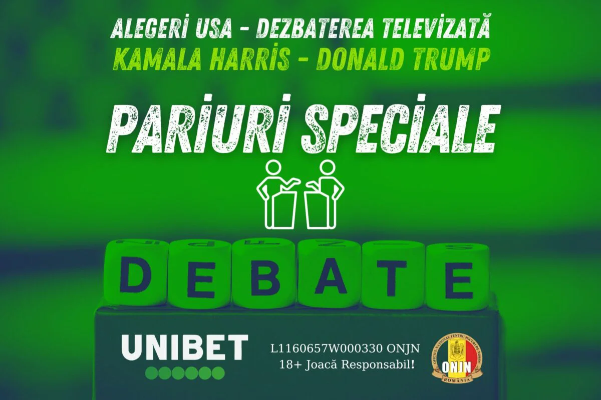 Dezbaterea televizată Trump vs. Harris vine cu pariuri speciale la Unibet