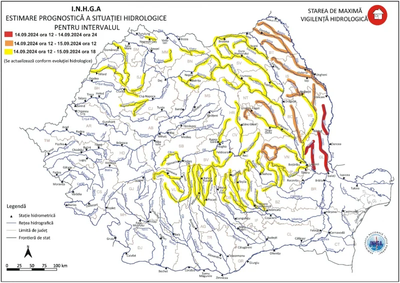 Harta inundații