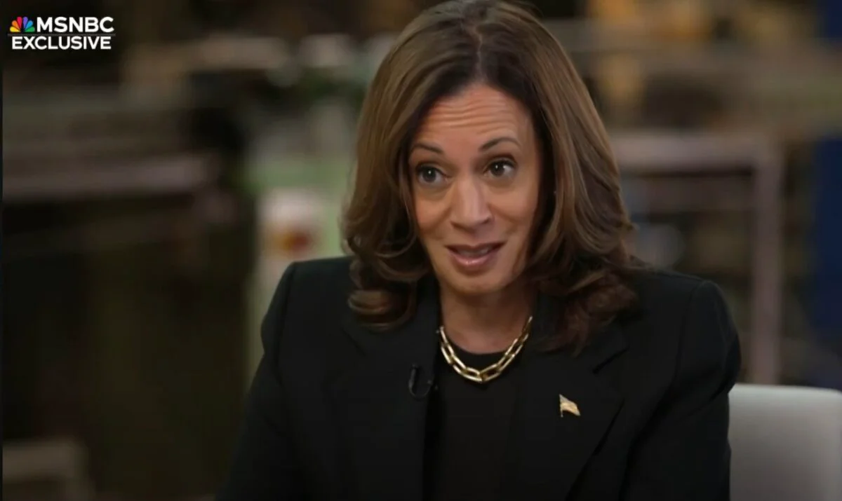 Kamala Harris a reluat două minciuni despre Trump, în interviul pentru MSNBC