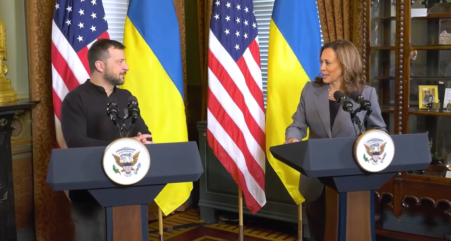 Volodimir Zelenski si Kamala Harris