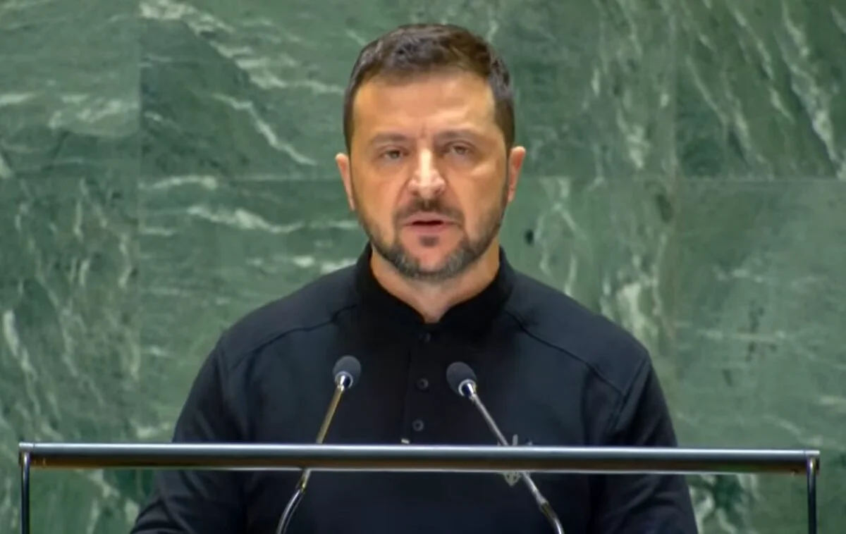 Volodimir Zelenski la ONU