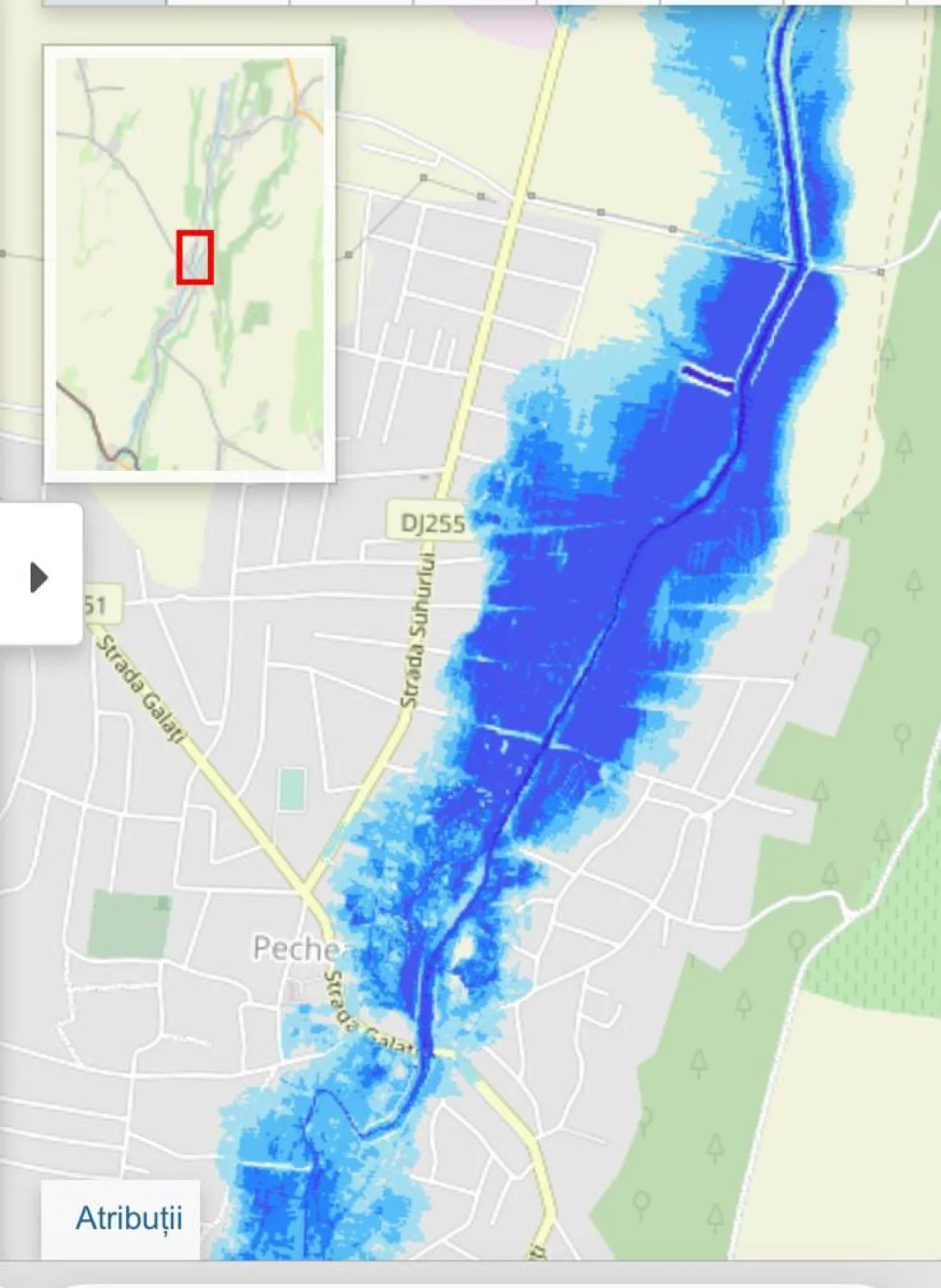 harta zonelor inundabile 