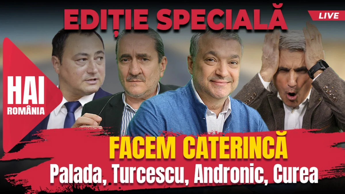 Facem caterincă. Hai live cu Turcescu la 12:00