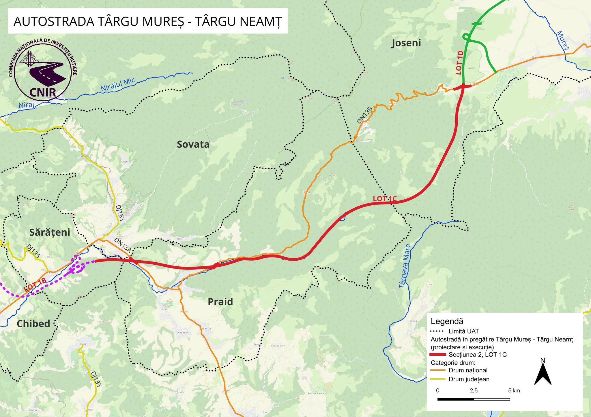 Autostrada Unirii, primul lot