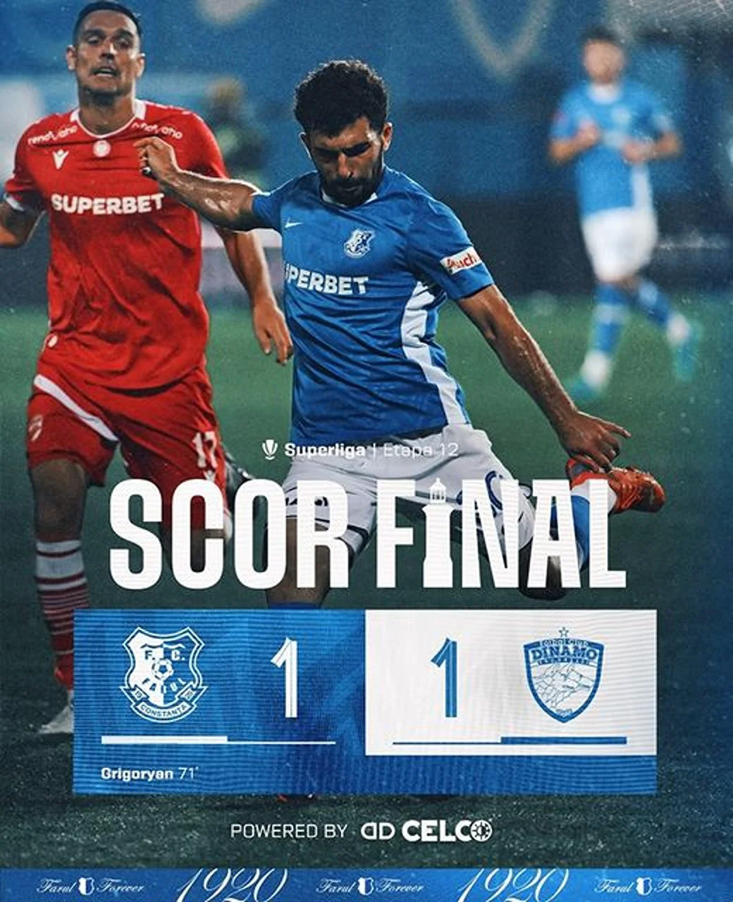 Farul - Dinamo, 1-1, 04.10.2024