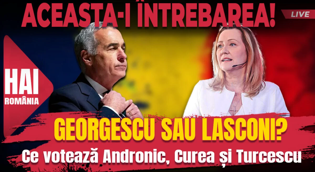 Lasconi sau Georgescu? Hai live cu Turcescu la 12:00