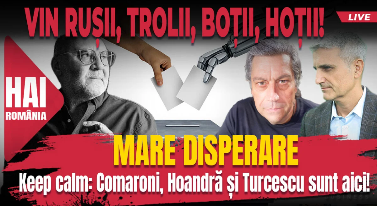 Mare disperare. Hai live cu Turcescu la 12:00